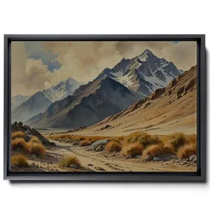 Canvas Print Rustic Mountain Landscape Print Mountain Art Print Rustic Landscape Print Mountain Canvas Valley On The Snowy Slopes Forest Prints Decor Canvas, Print
