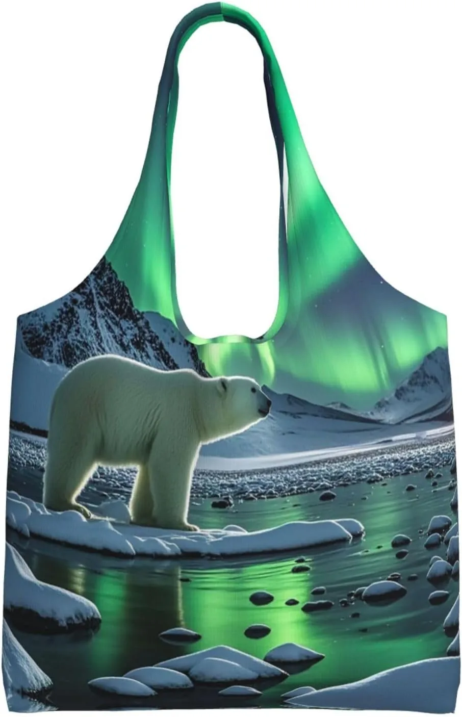 Canvas Tote Bag Lightweight Reusable Grocery Shopping Bag Ringtailed Lemur Handbag for Women Men
