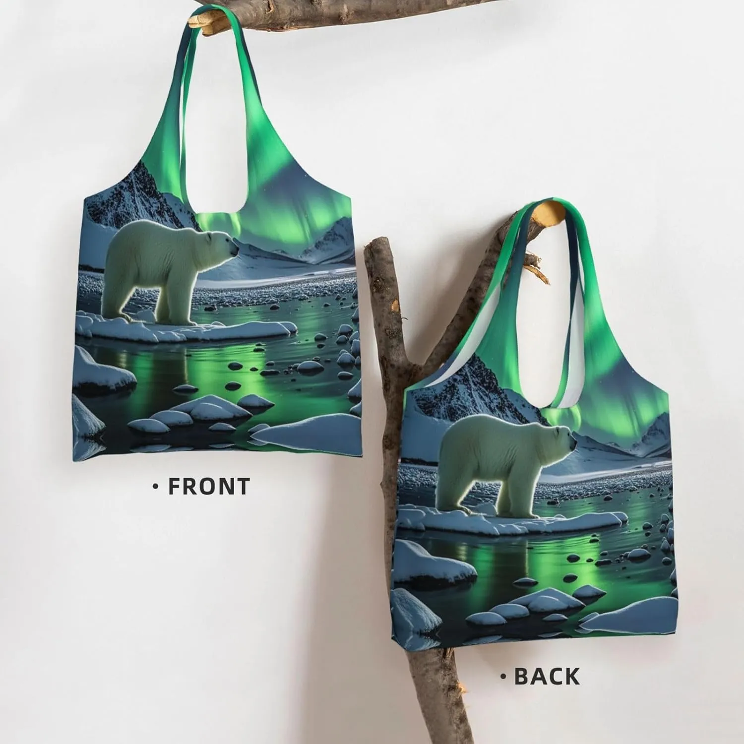 Canvas Tote Bag Lightweight Reusable Grocery Shopping Bag Ringtailed Lemur Handbag for Women Men