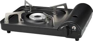 CAPTAIN STAG UF-0028 Barbecue Grill Stove, Cassette Stove, Tabletop Portable Cassette Stove, Black