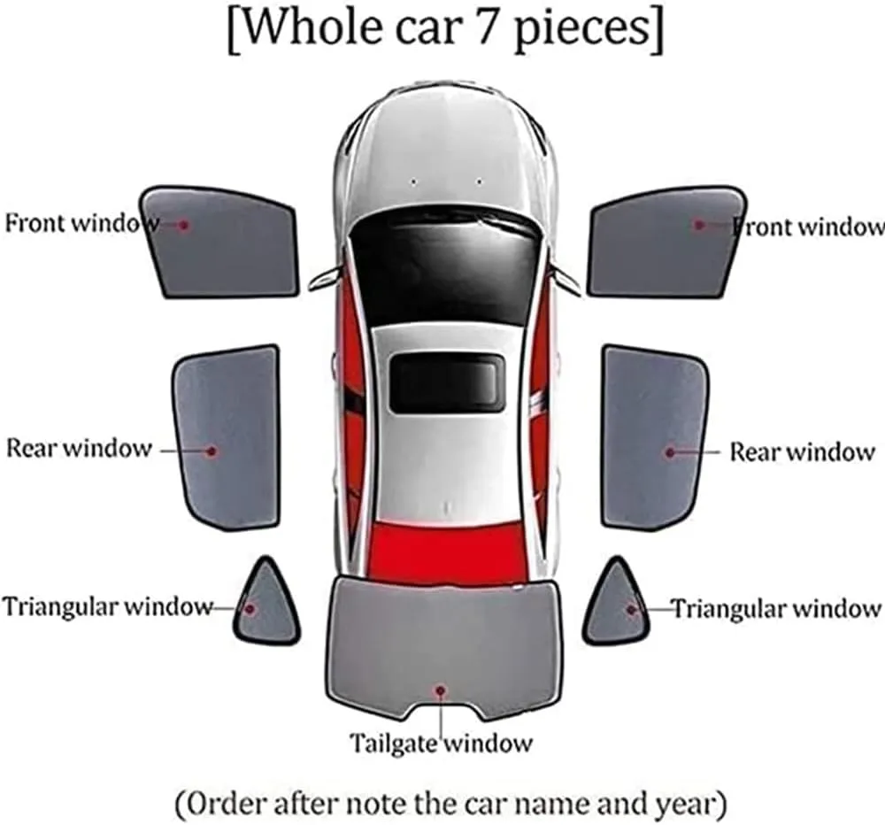 Car Side Window Sunshade for suzuki super vitra,High Elastic Material Front Rear Sun Shade Cover UV Protecti Breathable Sun Visor Privacy Protection,H