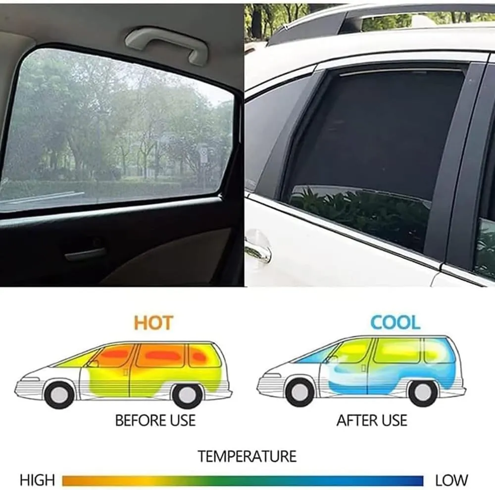 Car Side Window Sunshade for suzuki super vitra,High Elastic Material Front Rear Sun Shade Cover UV Protecti Breathable Sun Visor Privacy Protection,H