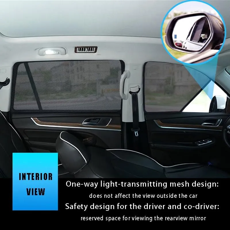 Car Window Shade for Mazda BIANTE Magnetic, Blocks Heat and UV, Keeps Cooler Screen for Sleeping Camping Accessories for Overnight Camping,E 4 Side Windows