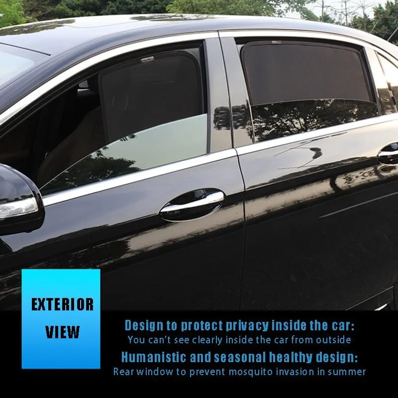 Car Window Shade for Mazda BIANTE Magnetic, Blocks Heat and UV, Keeps Cooler Screen for Sleeping Camping Accessories for Overnight Camping,E 4 Side Windows
