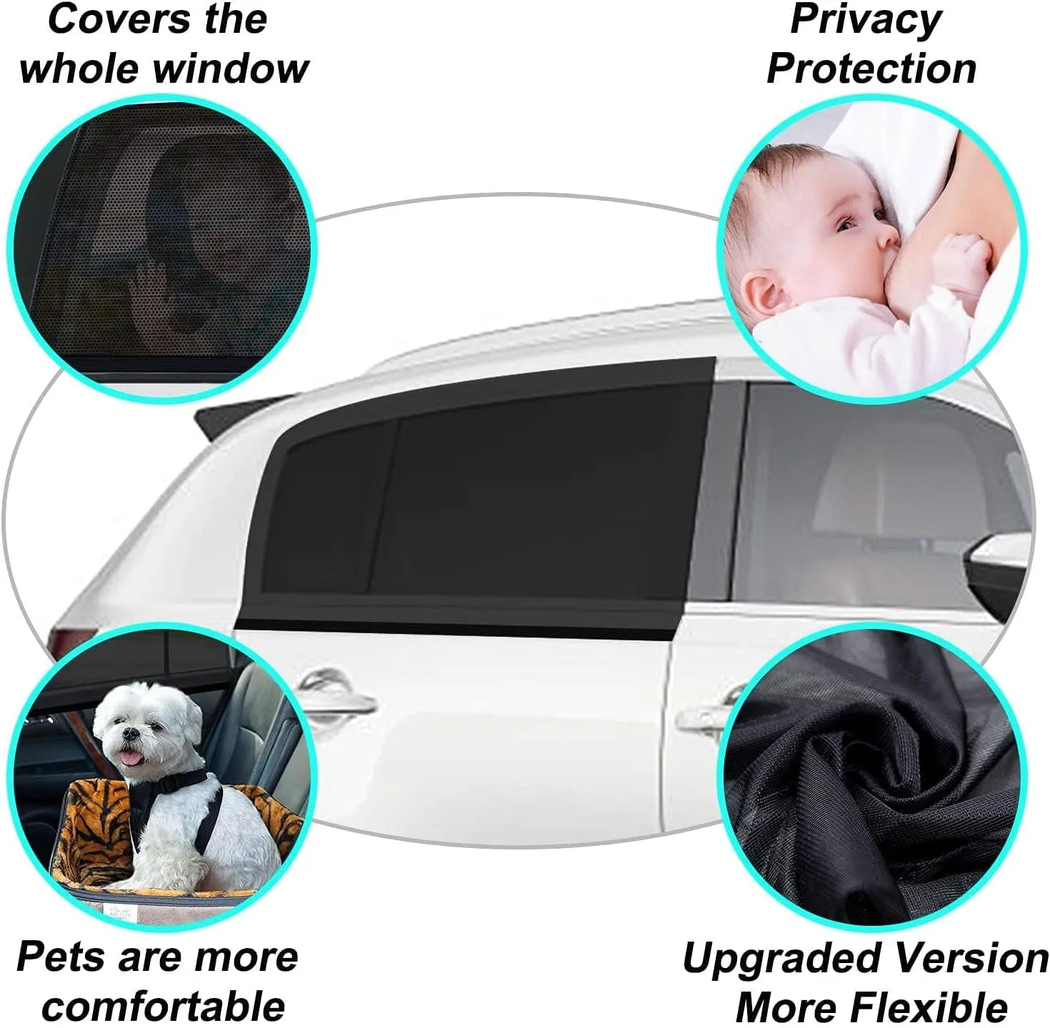 Car Window Shades for Buick Old Excelle Sedan -2014, Car Accessories Provides Sun and UV Protection, Max Protection Removable Car Sun Shade,A