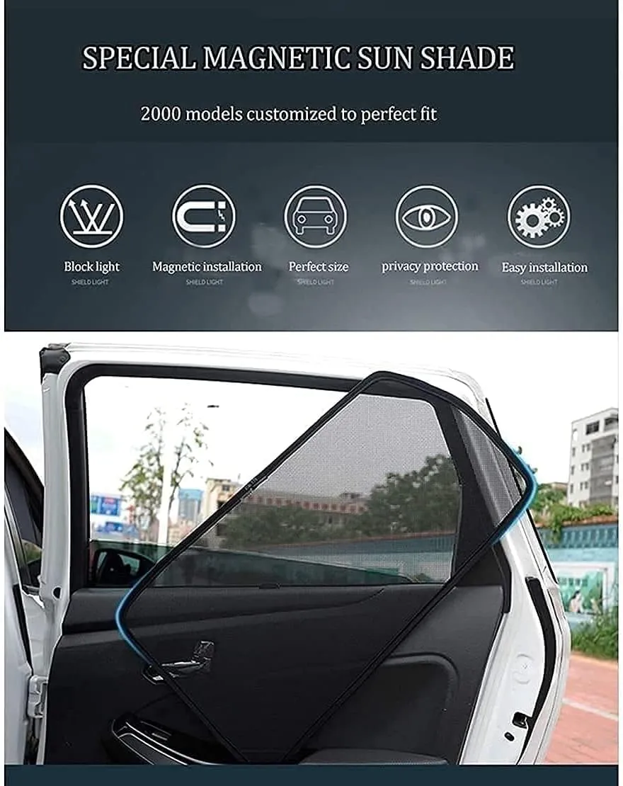 Car Window Shades for Buick Old Excelle Sedan -2014, Car Accessories Provides Sun and UV Protection, Max Protection Removable Car Sun Shade,A