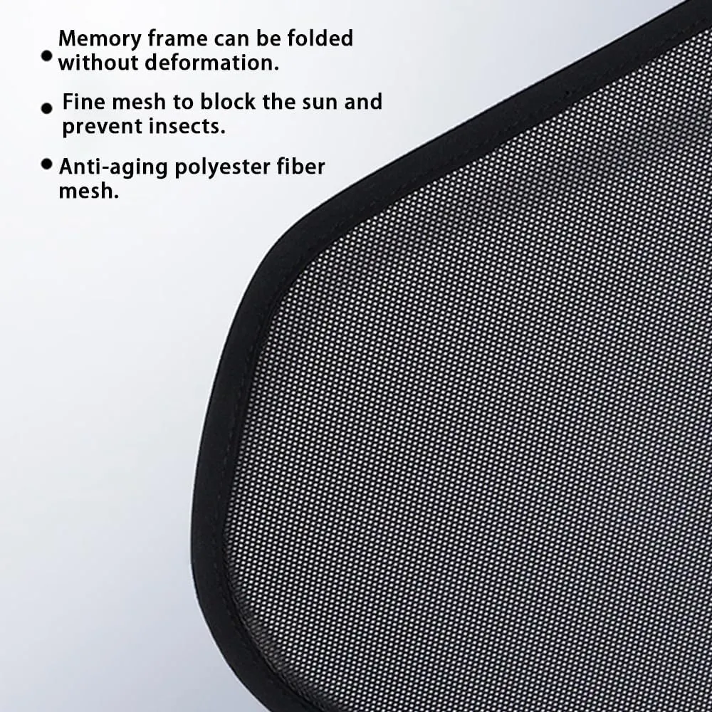 Car Window Sunshades for Suzuki Super vitra Mesh Sunshade Magnetic Suction Blackout Curtain Half Shade Sun Protection Cover Interior Accessories,5PCS