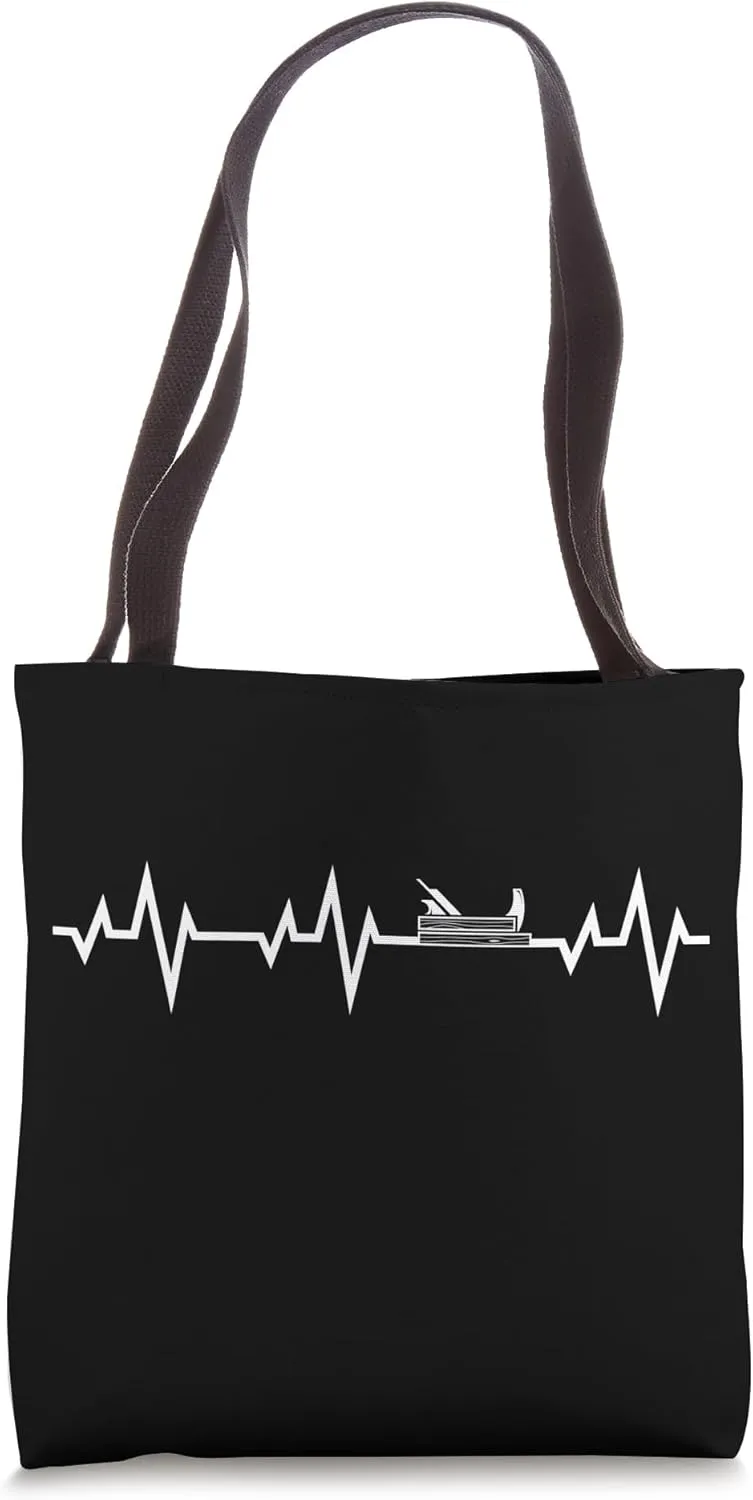 Carpenter joiner plane heartbeat craft gift Tote Bag