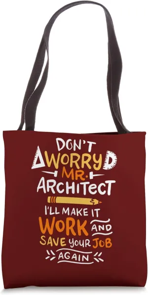 Carpenter Magician Woodworking Wit Timber Talent Woodworker Tote Bag