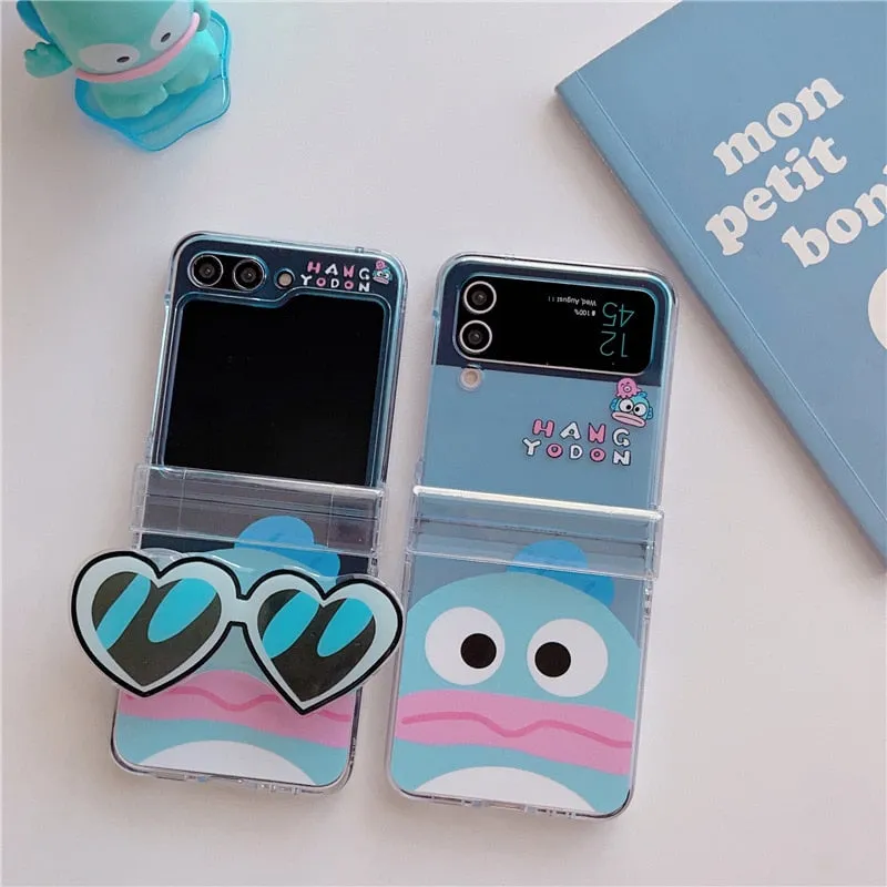 Cartoon Fish Sunglasses Cool, Aesthetic & Cute Samsung Galaxy Z Flip 5 4 3 Case
