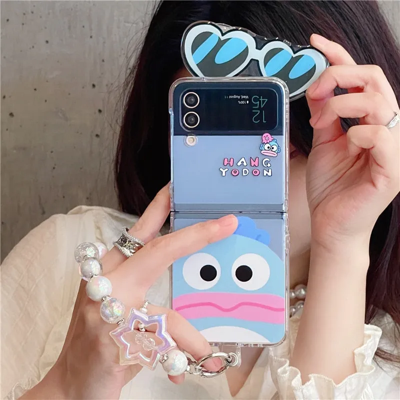 Cartoon Fish Sunglasses Cool, Aesthetic & Cute Samsung Galaxy Z Flip 5 4 3 Case