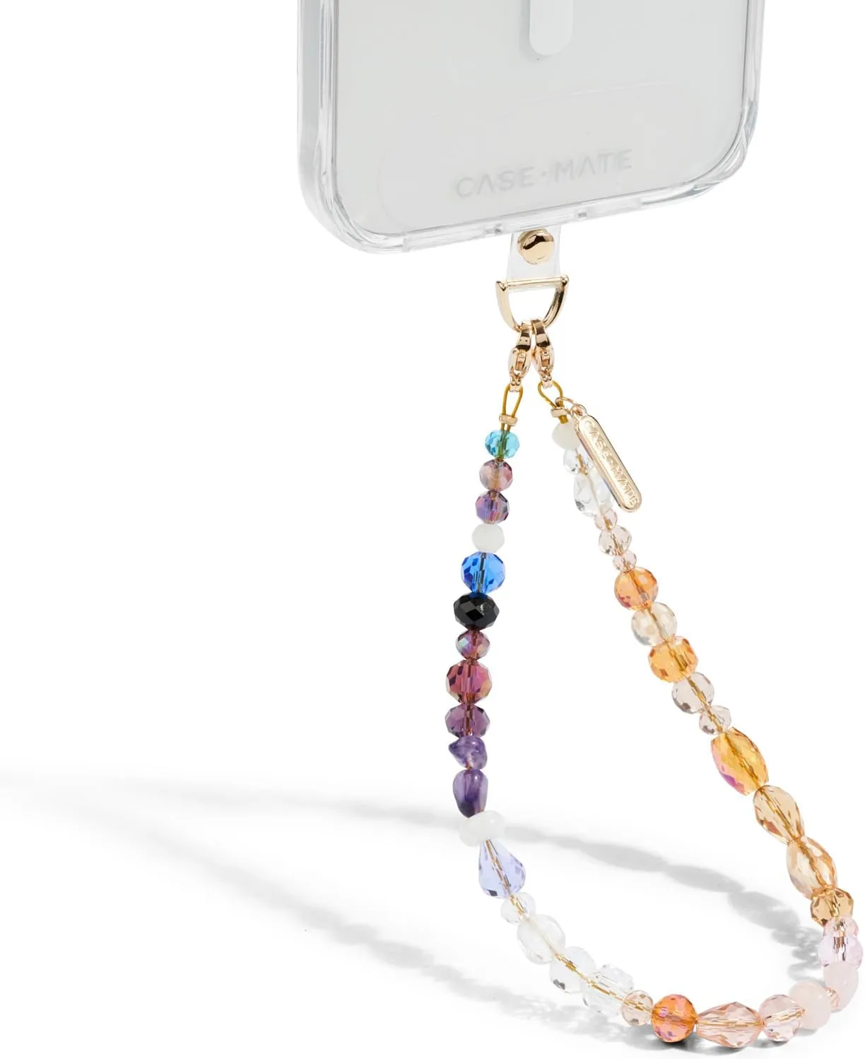 Case-Mate Phone Charm with Beaded Crystals - Detachable Anti Theft Strap - Hands-Free iPhone Wrist Strap for Women - Phone Chain Wristlet - Fits Galaxy, Pixel and More - Boho Crystal