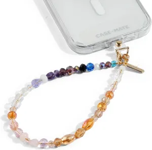 Case-Mate Phone Charm with Beaded Crystals - Detachable Anti Theft Strap - Hands-Free iPhone Wrist Strap for Women - Phone Chain Wristlet - Fits Galaxy, Pixel and More - Boho Crystal