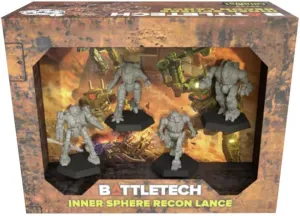Catalyst Game Labs BattleTech: Inner Sphere Recon Lance Miniatures Pack - Strategy Board Game - for 2  Players and Ages 14 