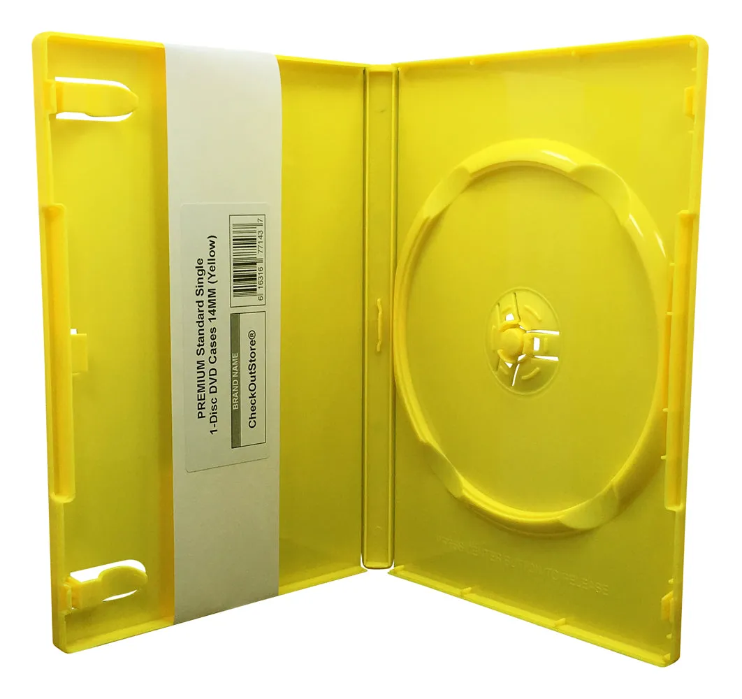 CheckOutStore Premium Standard Single 1-Disc DVD Cases 14mm