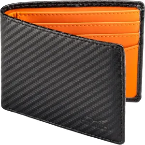 Claasico Men’s Bifold Wallet for Men – Genuine Leather RFID Wallet, Slim Billfold Cardholder w/ID Window – Gift Box Included