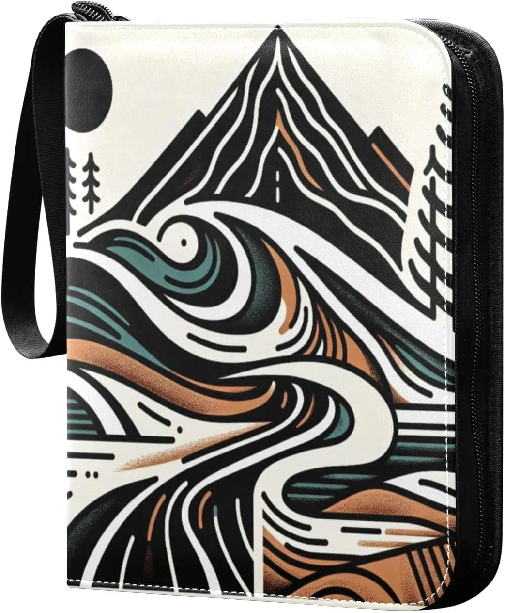 Color Mountain Card Binder 4 Pockets, 400 Pockets Trading Card Binder Removable Card Albums Card Holder for Games, Sports, Football, Baseball Cards
