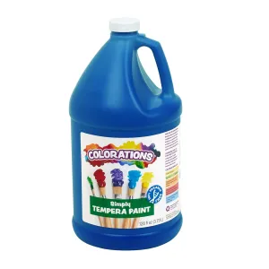 Colorations Paraben-Free Tempera Paint for Kids - 1 Gallon, Vibrant Blue. Non-Toxic and Made in The USA