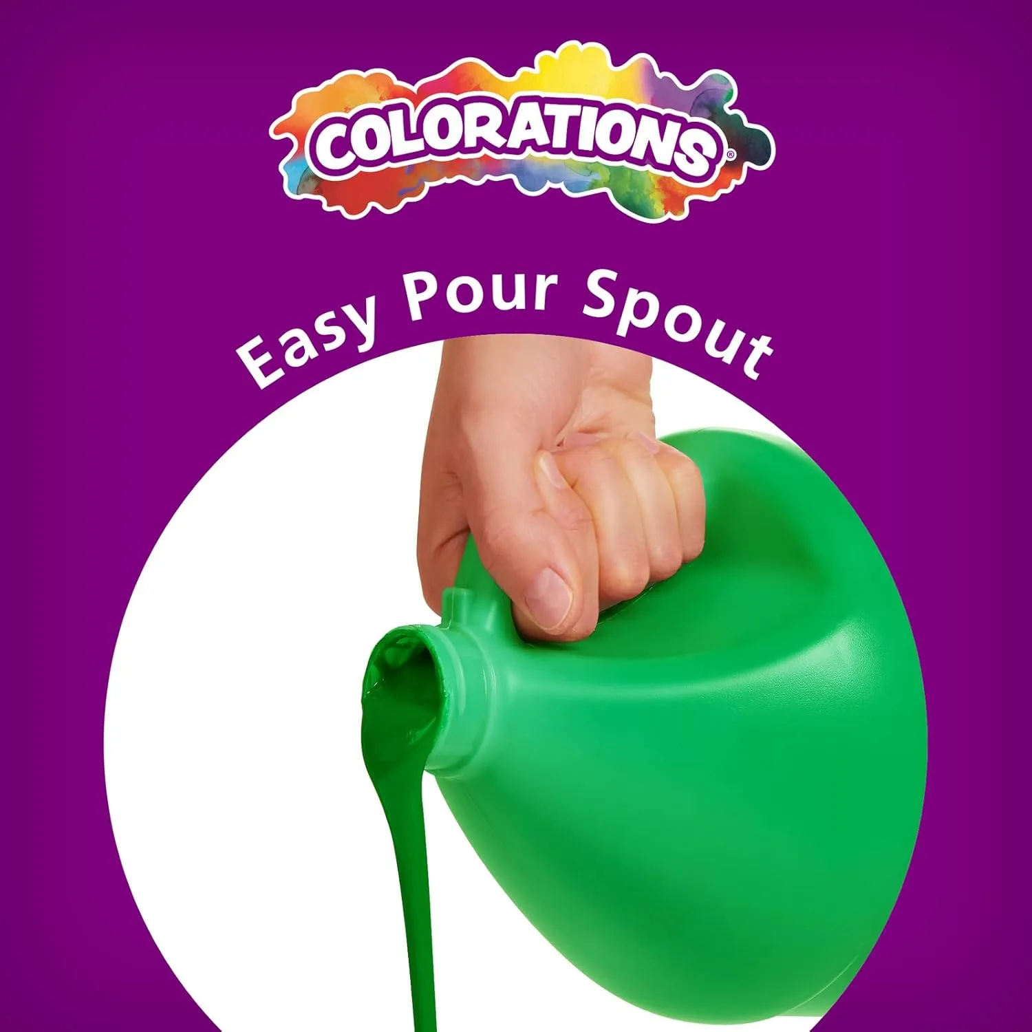 Colorations Paraben-Free Tempera Paint for Kids - 1 Gallon, Vibrant Blue. Non-Toxic and Made in The USA