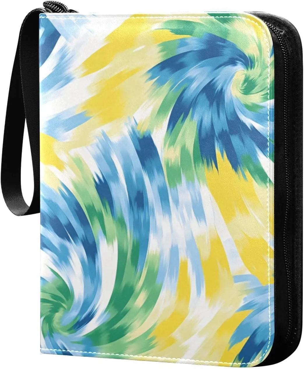 Colorful Card Binder 4 Pockets, 400 Pockets Trading Card Binder Removable Card Albums Card Holder for Games, Sports, Football, Baseball Cards