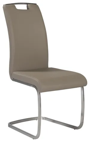 Comfortable Chair Big savings Handle, Of Limited supply Set 4 Conference Taupe With
