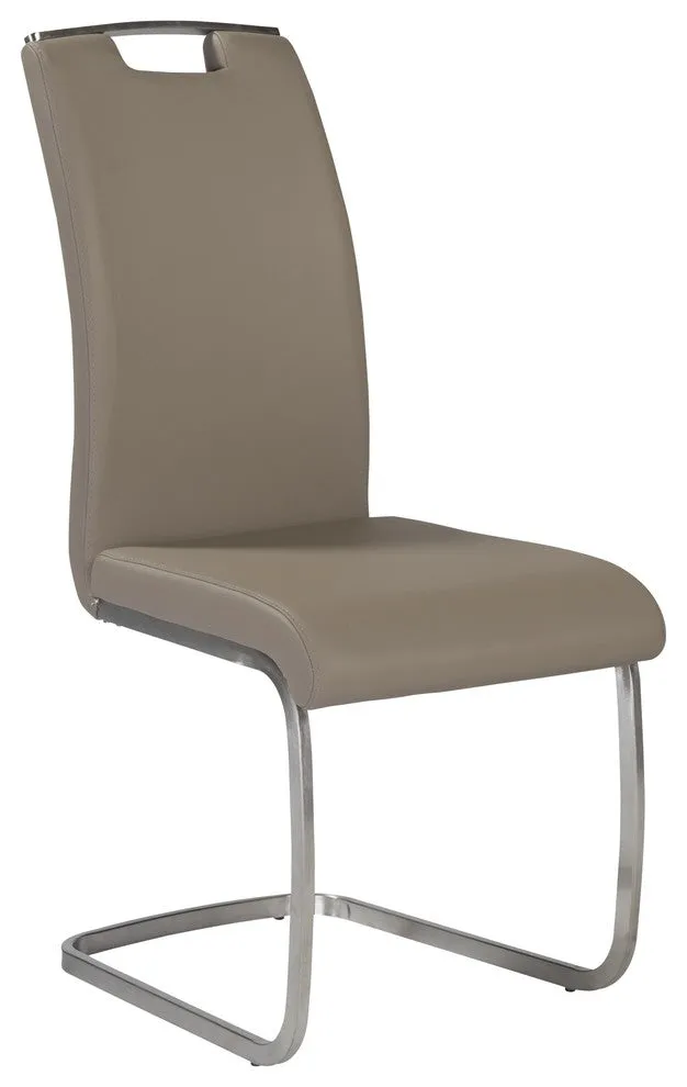 Comfortable Chair Big savings Handle, Of Limited supply Set 4 Conference Taupe With