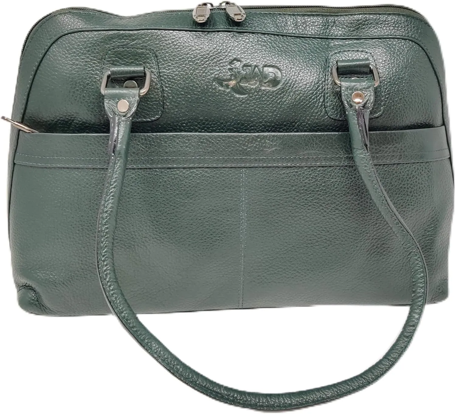 Compassionate Round Chain Leather Bag Medium size Leather Bag Green color hand or shoulder bag
