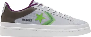 Converse Unisex Pro Leather Ox Miami Vibes Gravel/Black/Bold Wasabi 70758C (us_Footwear_Size_System, Adult, Men, Numeric, Medium, Numeric_8)