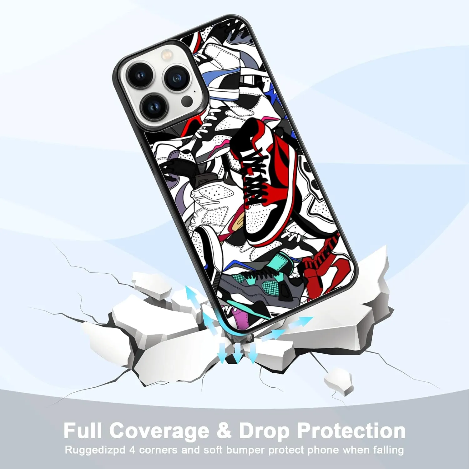 Cool Shoe Phone Case for iPhone 14 Pro Max Case for Teen Boys Men Kids Boys - 6.7 Inch