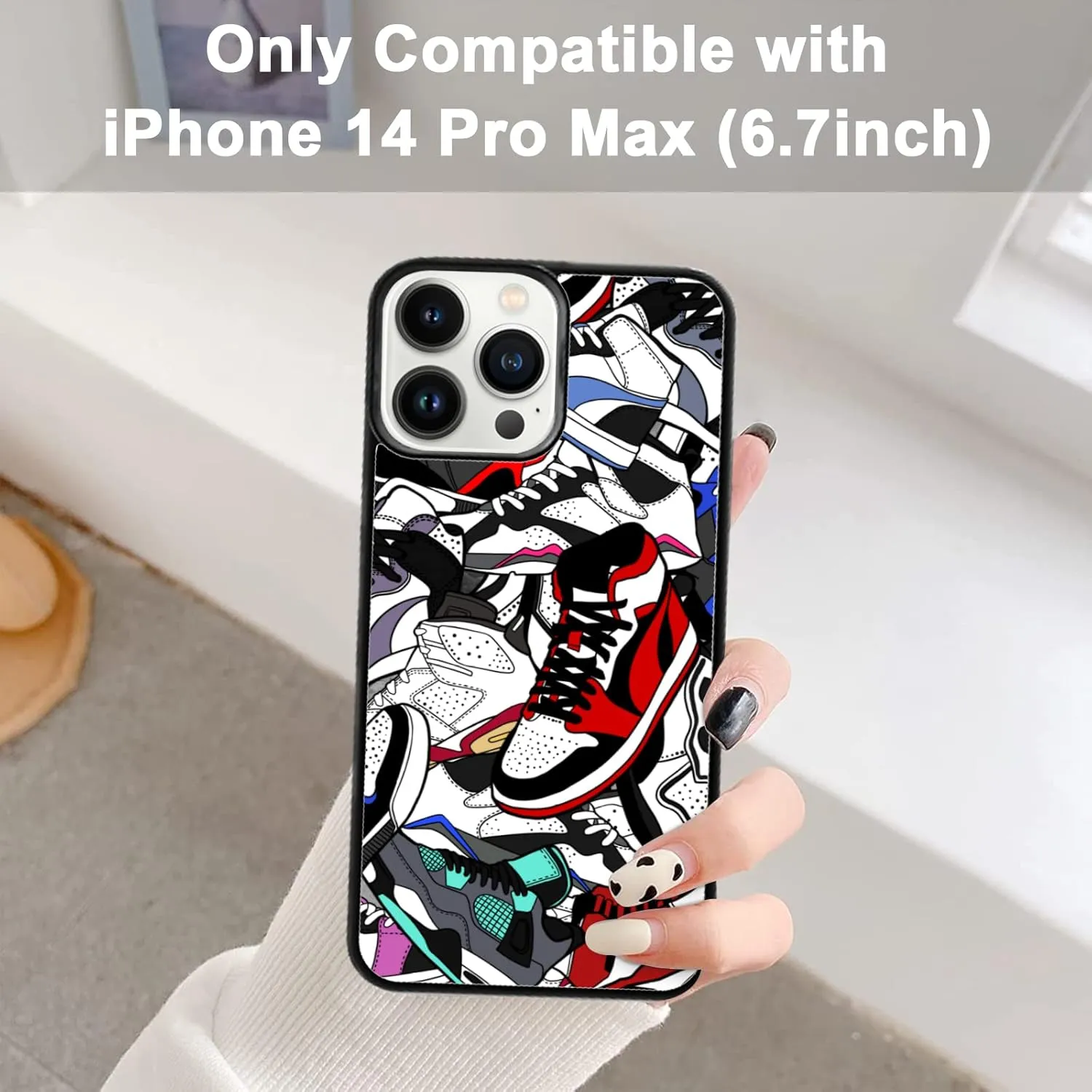 Cool Shoe Phone Case for iPhone 14 Pro Max Case for Teen Boys Men Kids Boys - 6.7 Inch
