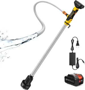 Cordless Stick Water Transfer Pump, Water Pump with 21V Battery Compatible with Makita 18V Battery,720GPH, Max Head Heicht 33 FT, Portable Utility Water Pump for Pool,Garden,Pond,Fish Tank