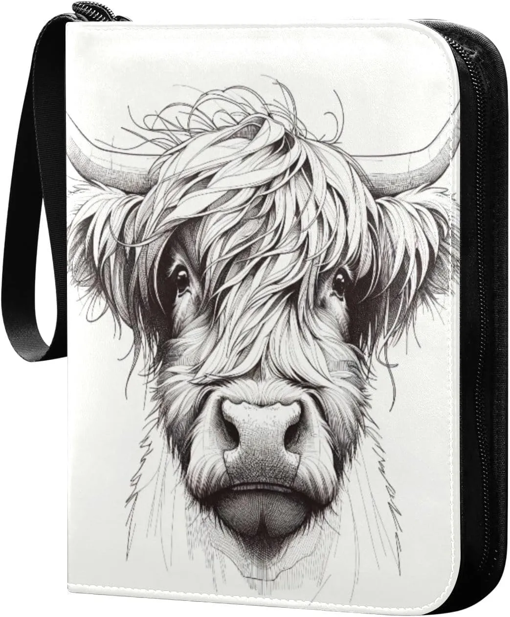 Cow Card Binder 4 Pockets, 400 Pockets Trading Card Binder Removable Card Albums Card Holder for Games, Sports, Football, Baseball Cards