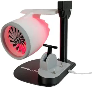 Creative Desktop 3D Printed Turbojet-Inspired, Quiet and Portable (Red)