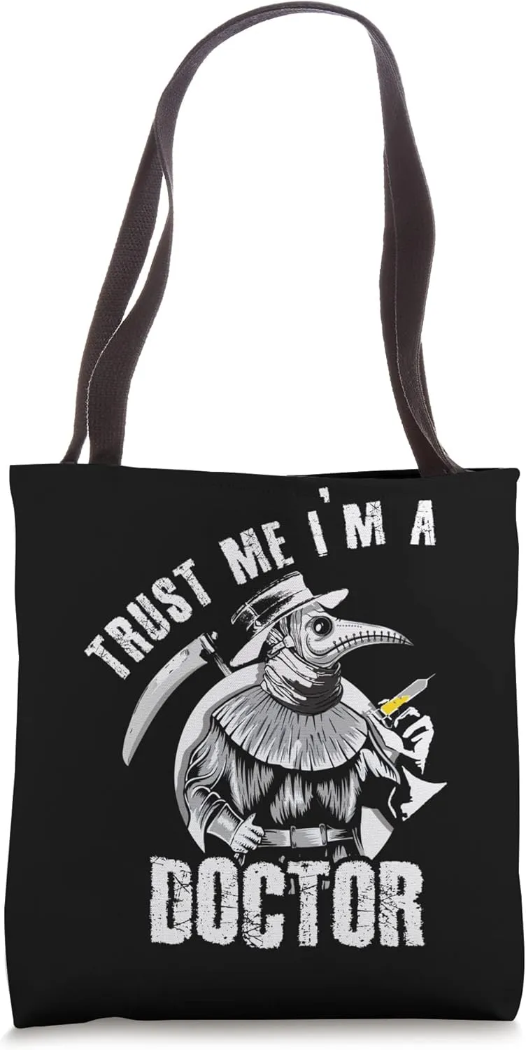 Creepy Doctor Plague Trick Treat Occult October Halloween Tote Bag