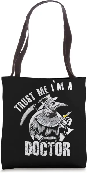 Creepy Doctor Plague Trick Treat Occult October Halloween Tote Bag