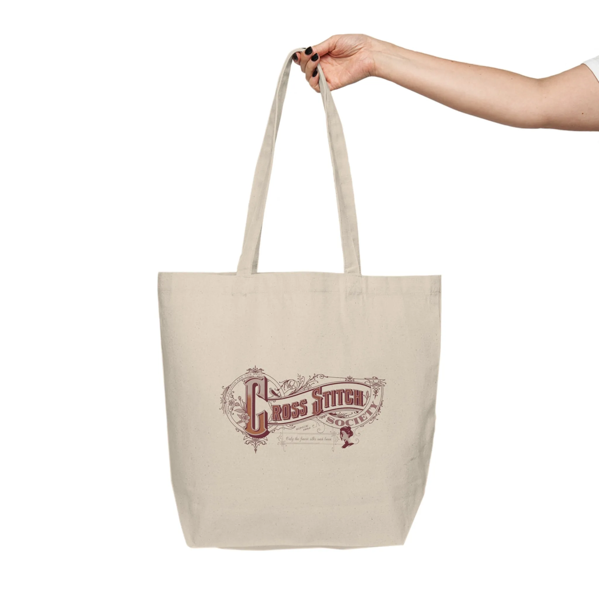 Cross Stitch Society Canvas Tote