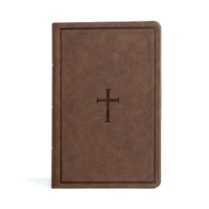 CSB Large Print Personal Size Reference Bible, Brown LeatherTouch, Red Letter, Presentation Page, Cross-References, Full-Color Maps, Easy-to-Read Bible Serif Type Imitation Leather – Large Print, October 1, 2022