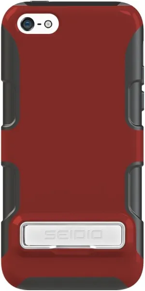 CSK3IPH5CK-GR DILEX Case with Metal Kickstand for use with Apple iPhone 5C - Garnet Red