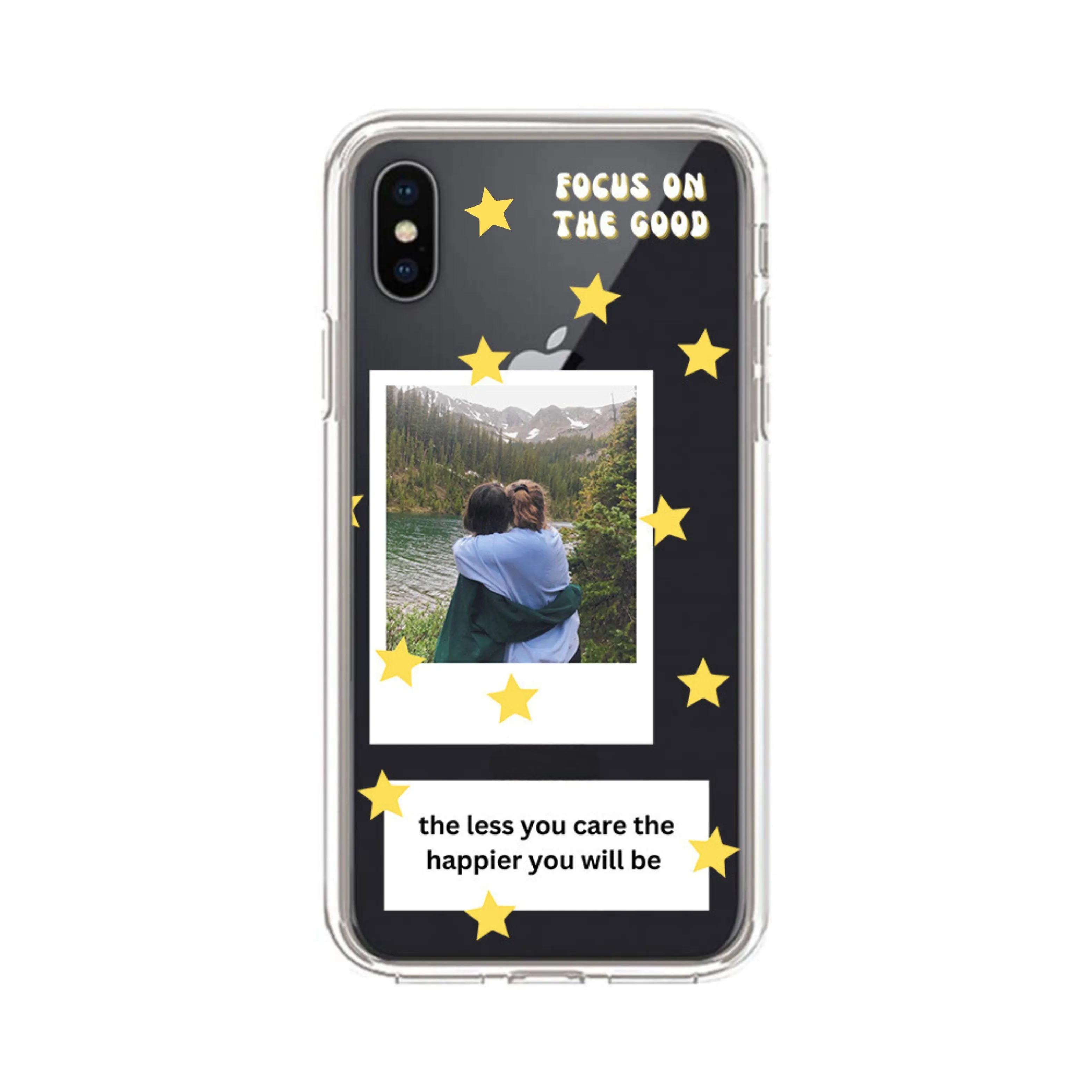 Custom Aesthetic Polaroid Clear Case