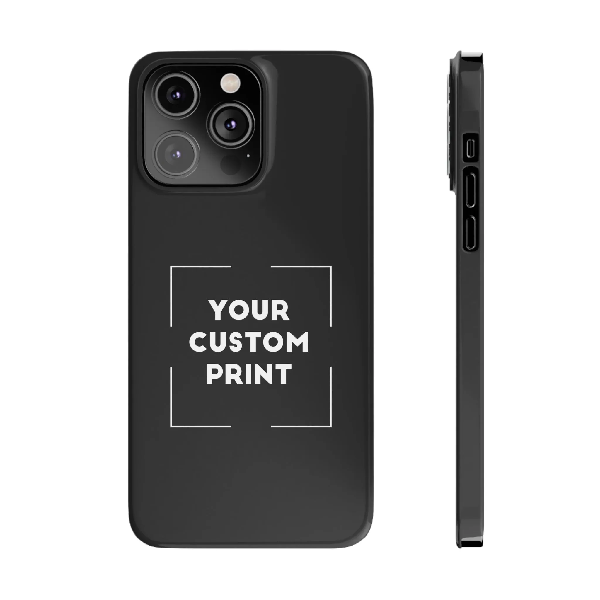 Custom Print | iPhone Cases - Black