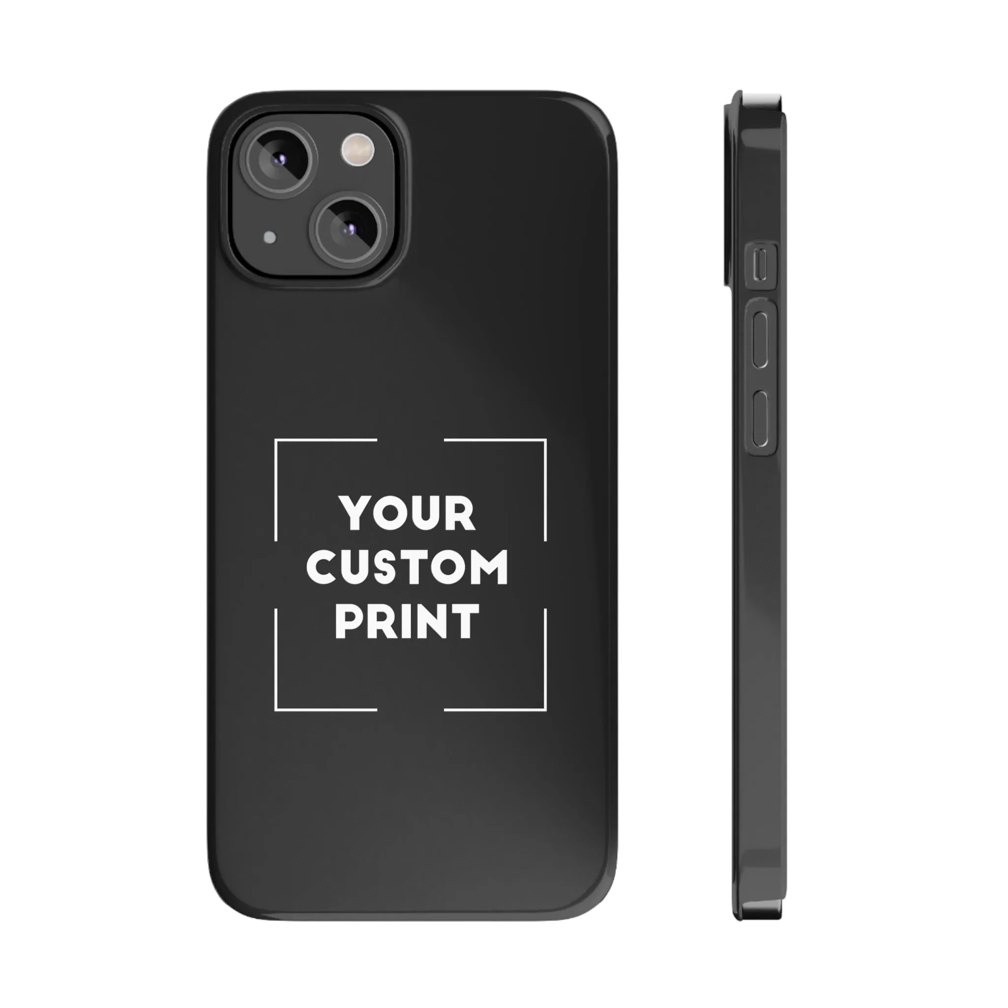 Custom Print | iPhone Cases - Black