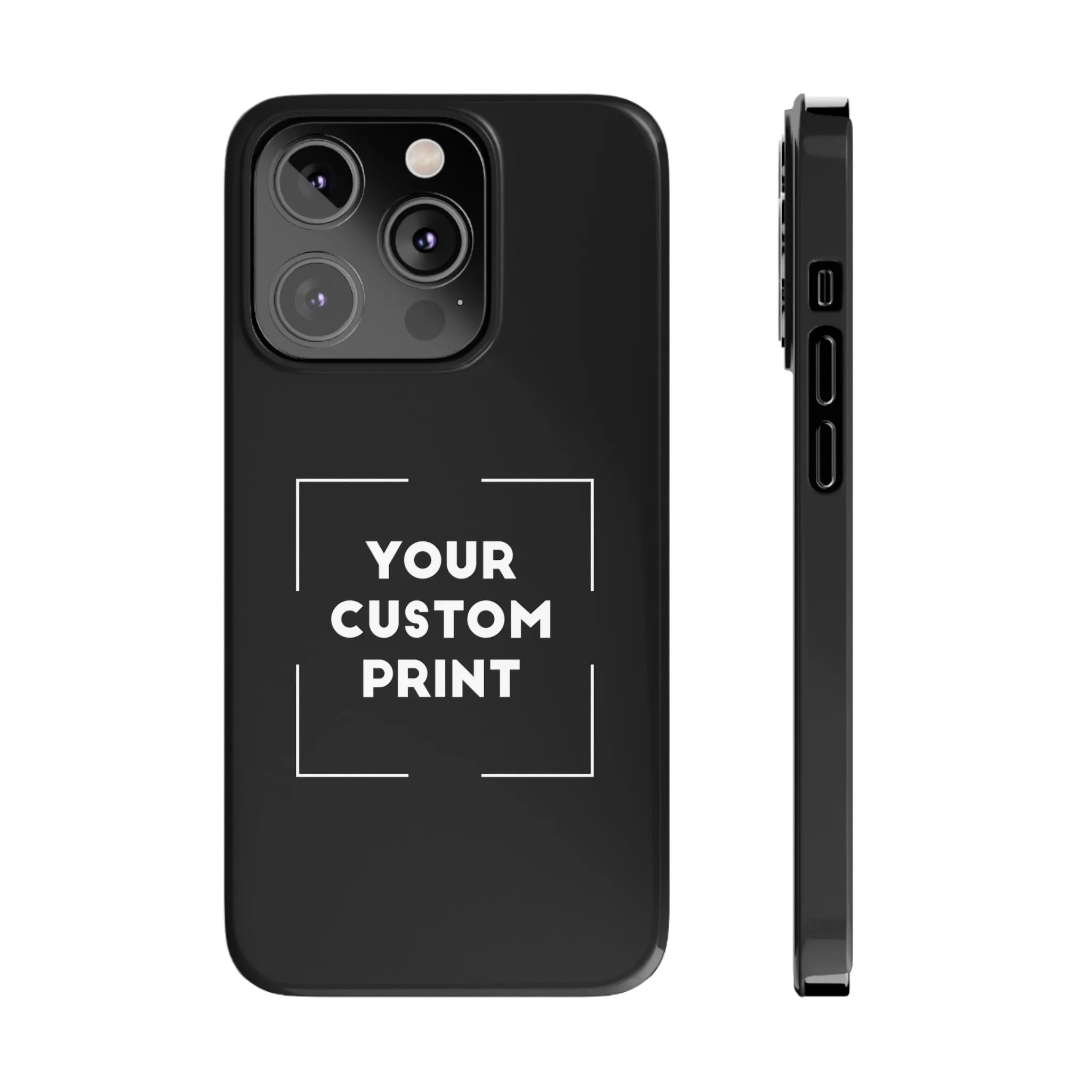 Custom Print | iPhone Cases - Black