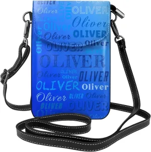 Custom Small Crossbody Cell Phone Bag Personalized Name Photo Text Logo Purse Phone Wallet Mini Leather Cellphone Purse
