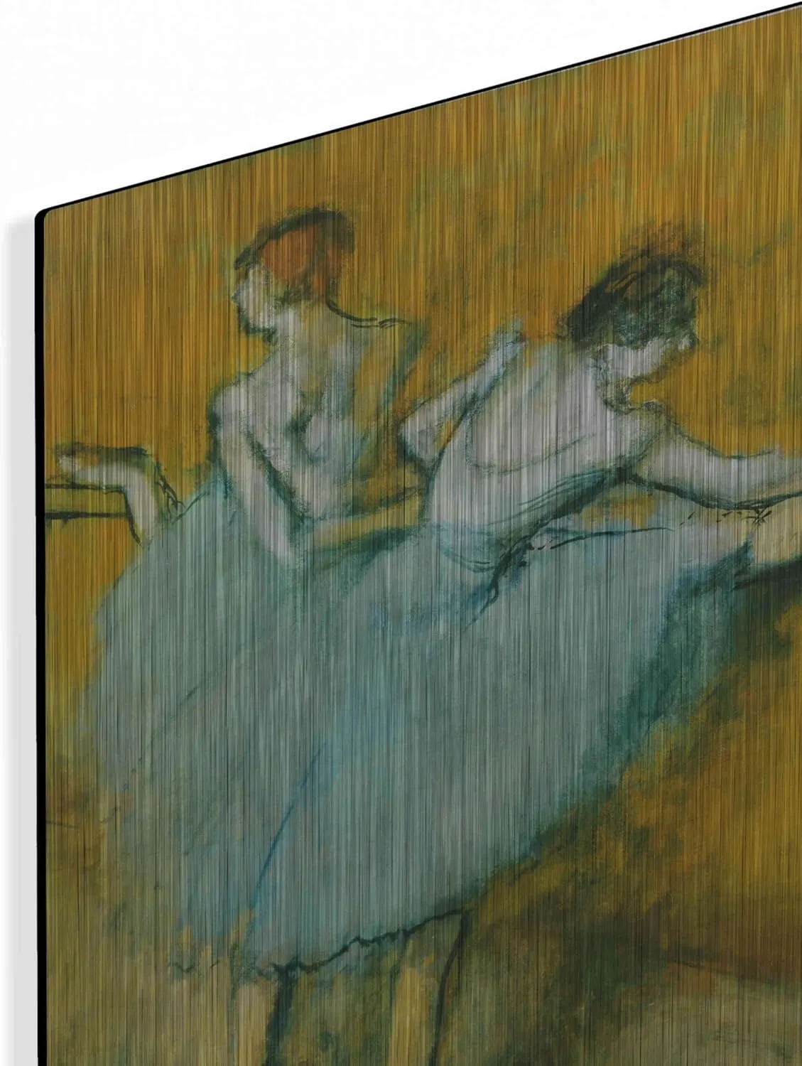 'Dancers at the Barre' by Edgar Degas, Metal Wall Art, 12"x16"