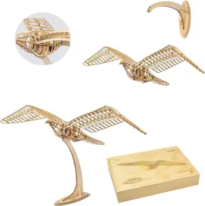 Dancing Wings Flying Birds Wall Decor 1000mm Mechanical Flying Bird - 3D Wooden Puzzle - 3D Puzzles for Ages 8-13 – Wooden Mechanical Bird Toy – Latest Wooden Puzzle
