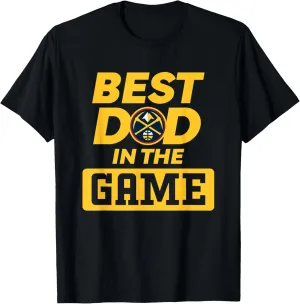 Denver Nuggets NBA Father's Day Best Dad In The Game Nuggets Logo T-Shirt