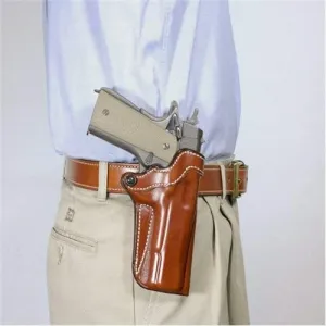 DeSantis Top Cop 2.0 Leather Holster Compatible with Kimber K6S, Tan, Right Hand