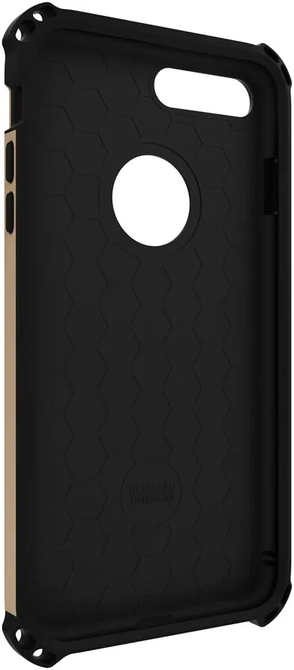 Dilex Case with Kickstand for Apple iPhone 7 Plus and iPhone 8 Plus (Gold/Black)