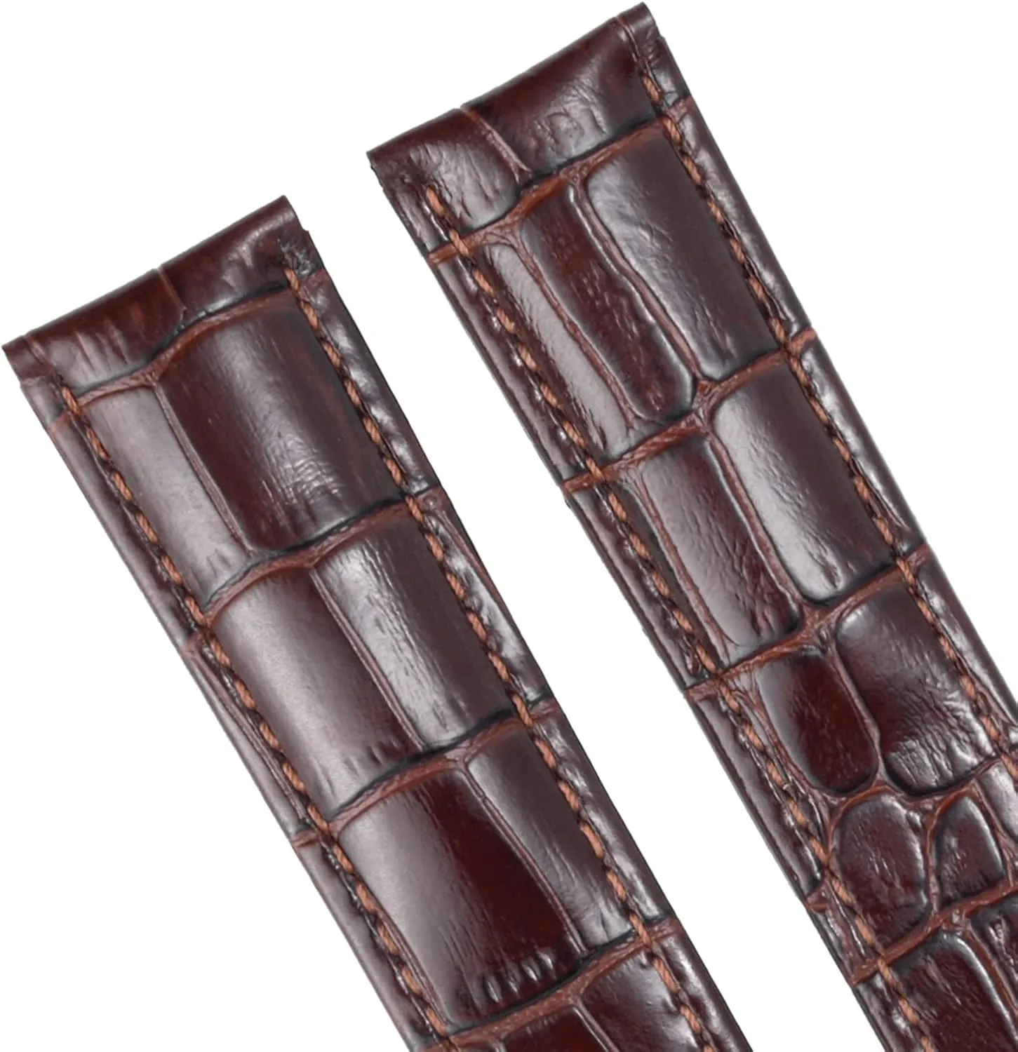 DISMAY Leather Watch Band Strap Made for Tag Heuer Watches with 22mm Lug
