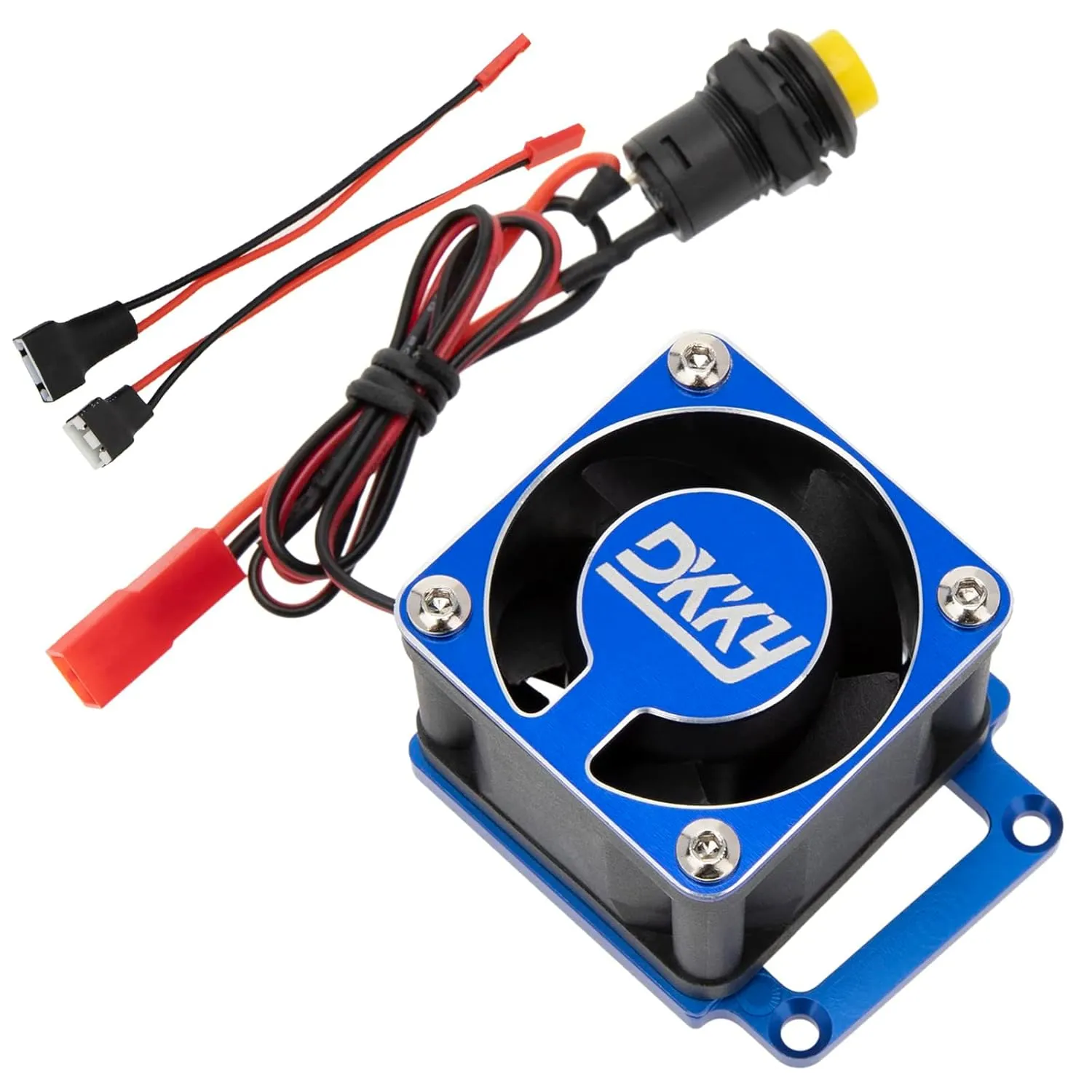 DKKY Sledge 1/8 RC Car 4028 Motor Cooling Fan Heatsink with 21000 RPM for Traxxas Sledge 1/8 Scale 4WD Monster Trcuck, Blue